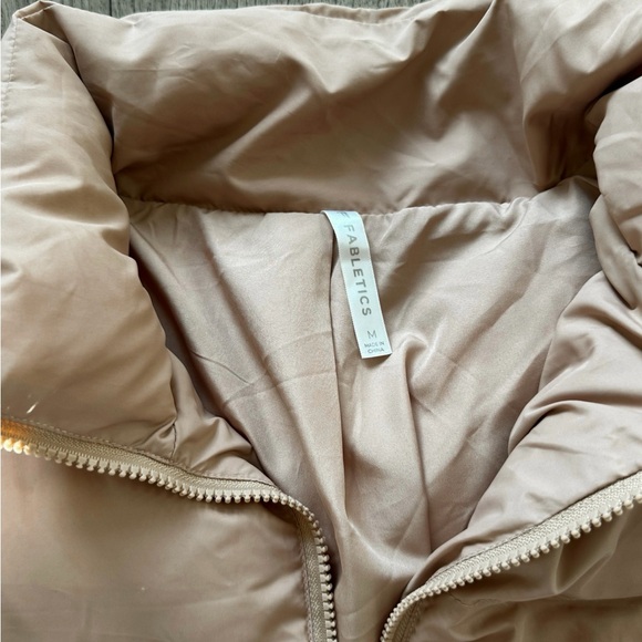 Fabletics Light Brown Puffer Jacket - Picture 4 of 7